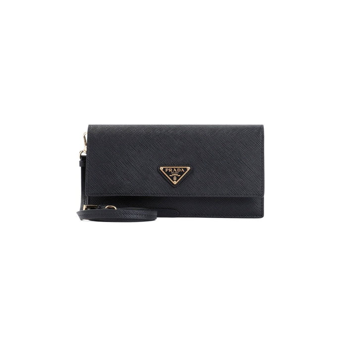 Prada Black Leather Clutch