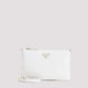 Prada White Leather Crossbody Bag