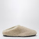 Prada Light Beige Shearling Clogs