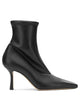 Casadei Black Polyurethane Rubber Leather Boots