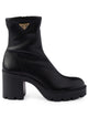 Prada Black Wool Ankle Boots