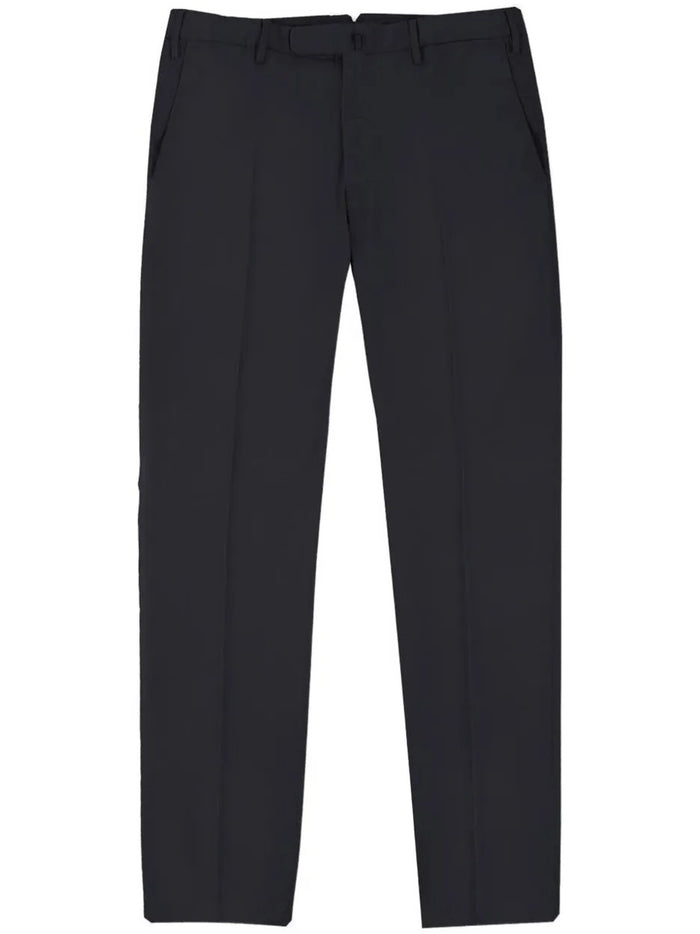 Incotex Blue Cotton Wool Trousers