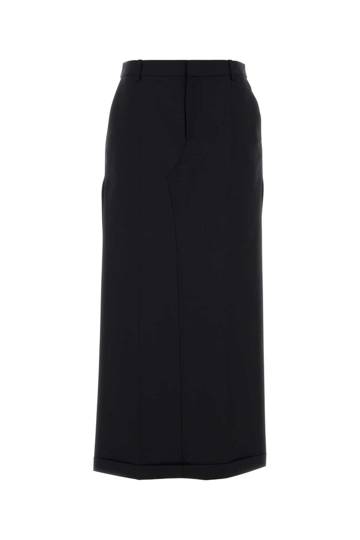 Alexander Wang Black Wool Blend Pant-Skirt