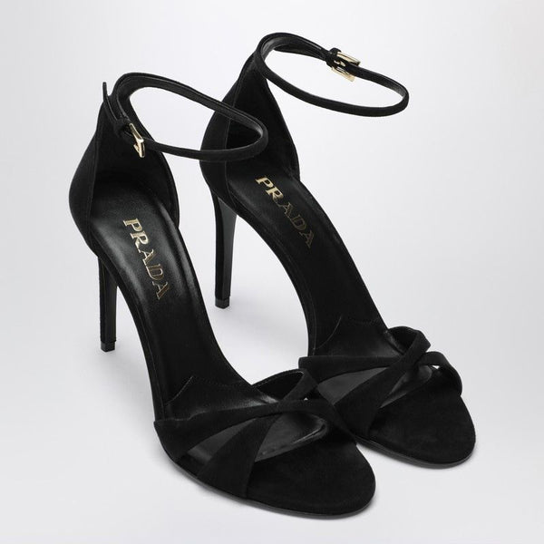 Prada Black Velvet Pumps