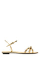 Prada Gold Leather Sandals