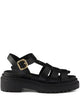 Prada Fisherman`S Leather Flatform Sandals