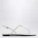 Prada White Patent Leather Thong Sandals