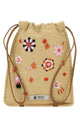 Prada Beige Canvas Phone Holder