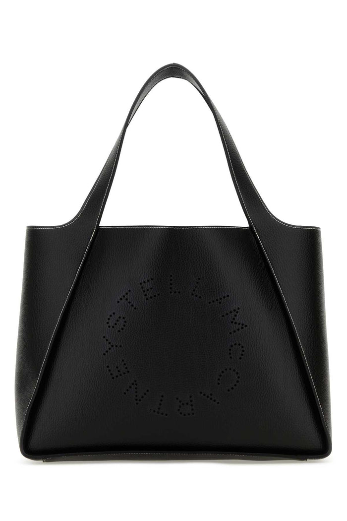 Stella Mccartney Logo Tote Bag Embossed Grainy Alter Mat
