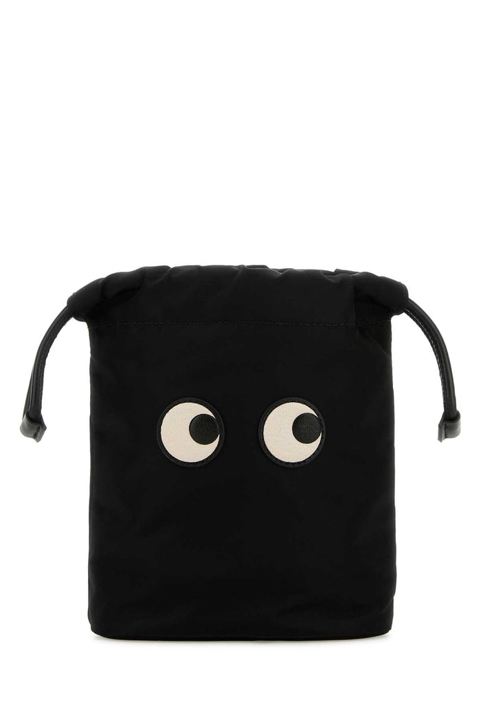 Anya Hindmarch Drawstring Pouch Eyes In Econyl® Regenerated Nylon