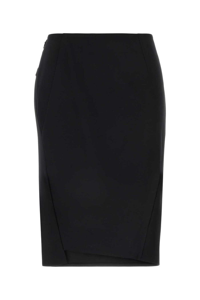 Versace Skirt Stretch Wool Fabric