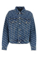 Alexander Wang Game Jacket W Logo Print Clear Bead Hotfix