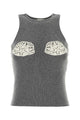 Magda Butrym Aw24 Knitwear 17 Top Grey