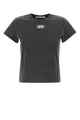 T By Alexander Wang Shrunken Tee With Blade Logo