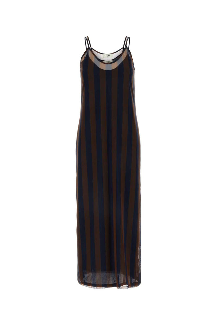 Fendi Abito Tulle Pequin