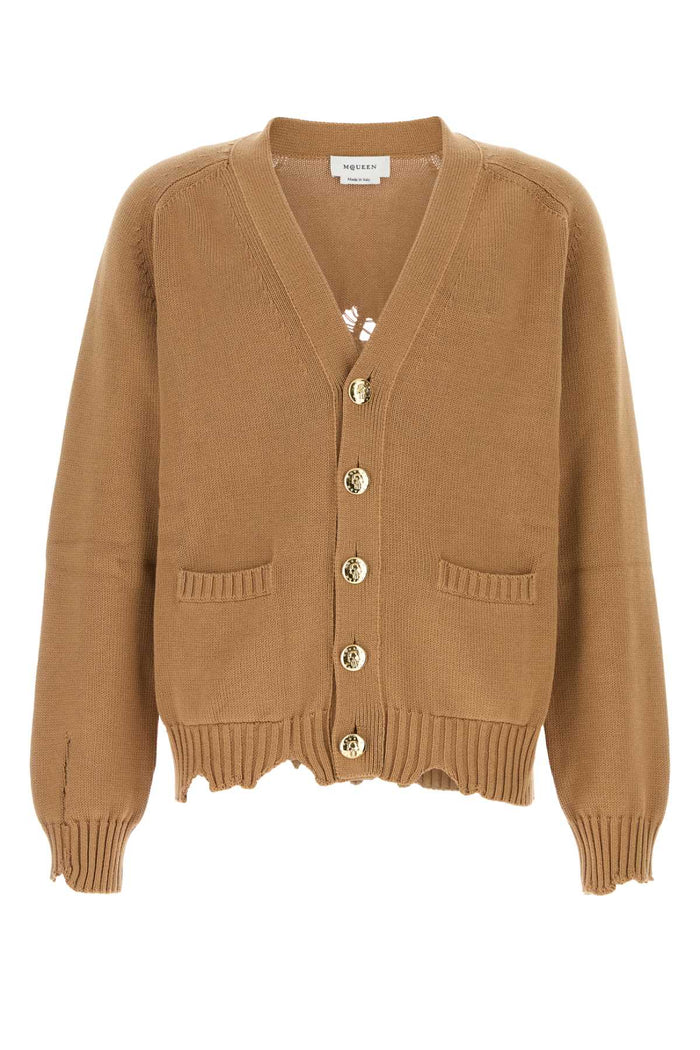 Alexander Mcqueen Distres Skull Cardi