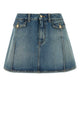 Alexander Mcqueen Denim Skirt*4