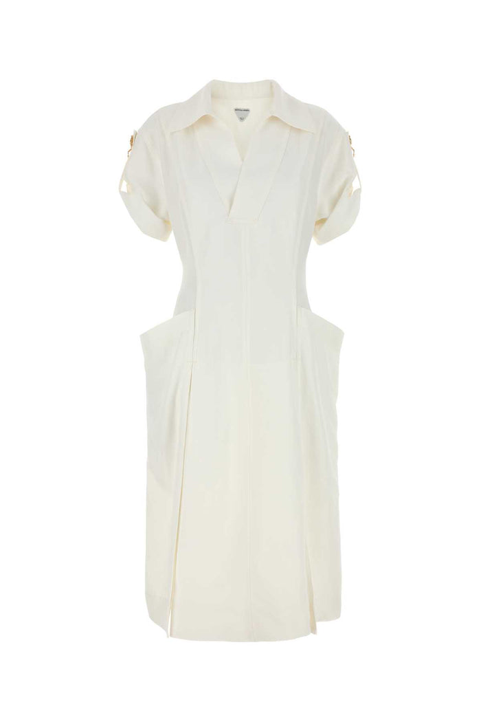 Bottega Veneta Abito Bianco Rane Maniche