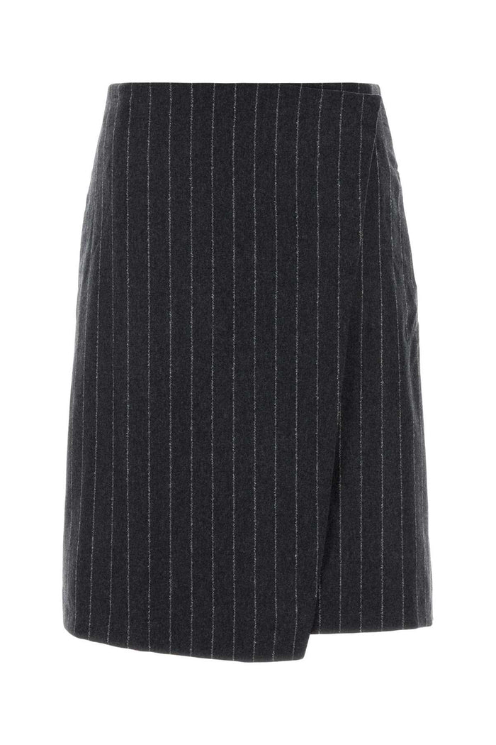 Loulou De Saison Mason Knee Length Wrap Skirt