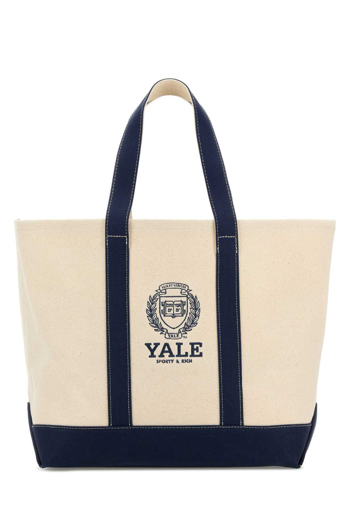Sporty & Rich Yale Crest Tote Bag