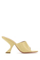Amina Muaddi Taylor Slipper 90 Patent Sand Crackle 90 Mm Slante
