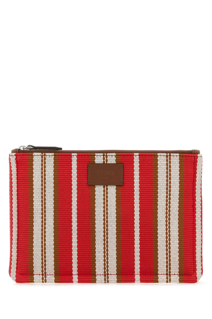 Fendi Flat Pouch S Canvas Str/Cov