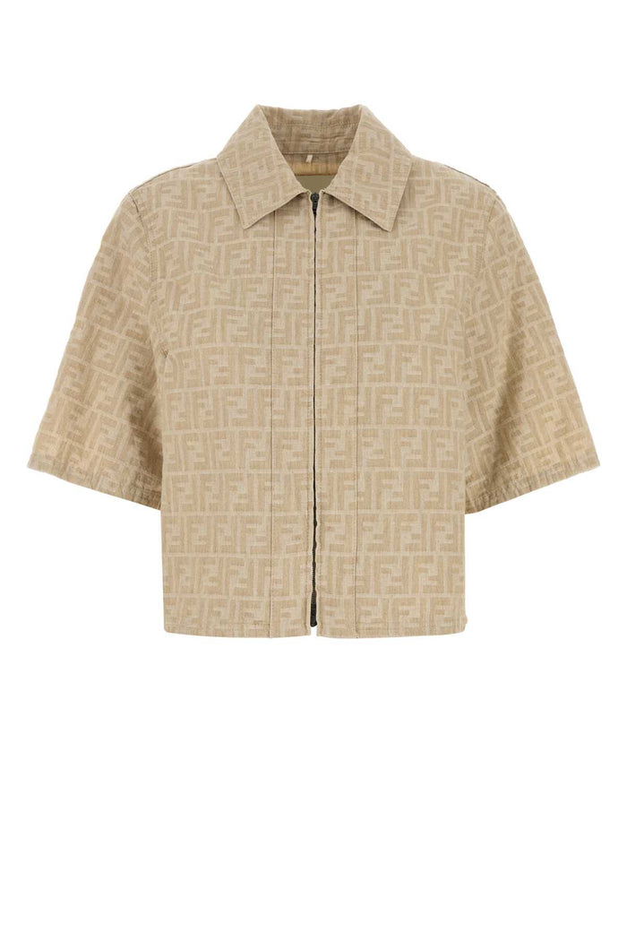 Fendi Jacket Ff Chambray De