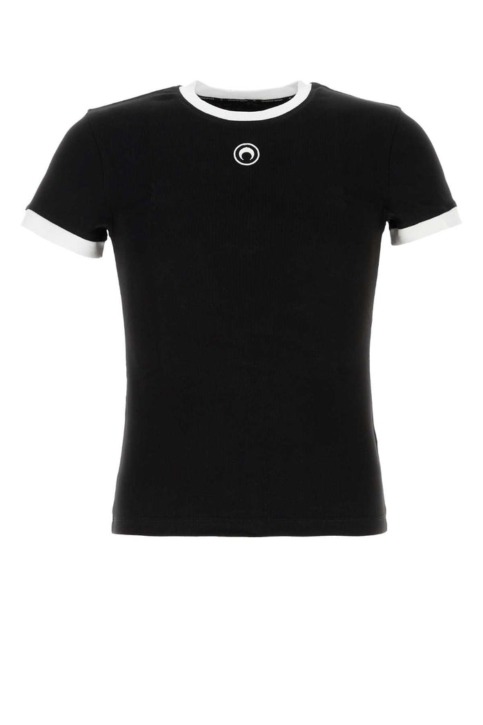Marine Serre Moon Logo Jersey Ss T-Shirt