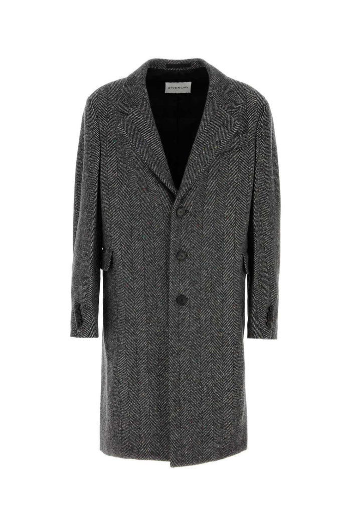 Givenchy Relaxed Notch Lapel Couture Seam Coat