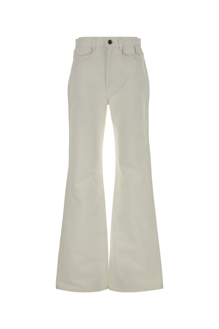 Chloe Jeans Flare A Vita Alta In Denim