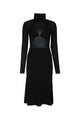 Elisabetta Franchi Abito Midi Collo Alto
