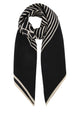 Toteme Centered Monogram Silk Scarf