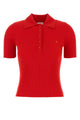 Courreges Signature Rib Knit Polo