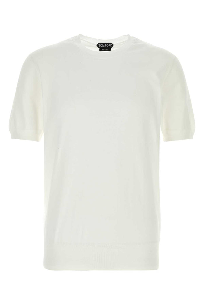 Tom Ford Pure Cotton Ss Crew Neck