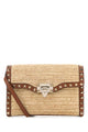 Valentino Garavani Small Shoulder Bag | Rockstud | Crochet Rafia/Vit.