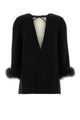 Valentino Garavani Top With Feathers | Solid
