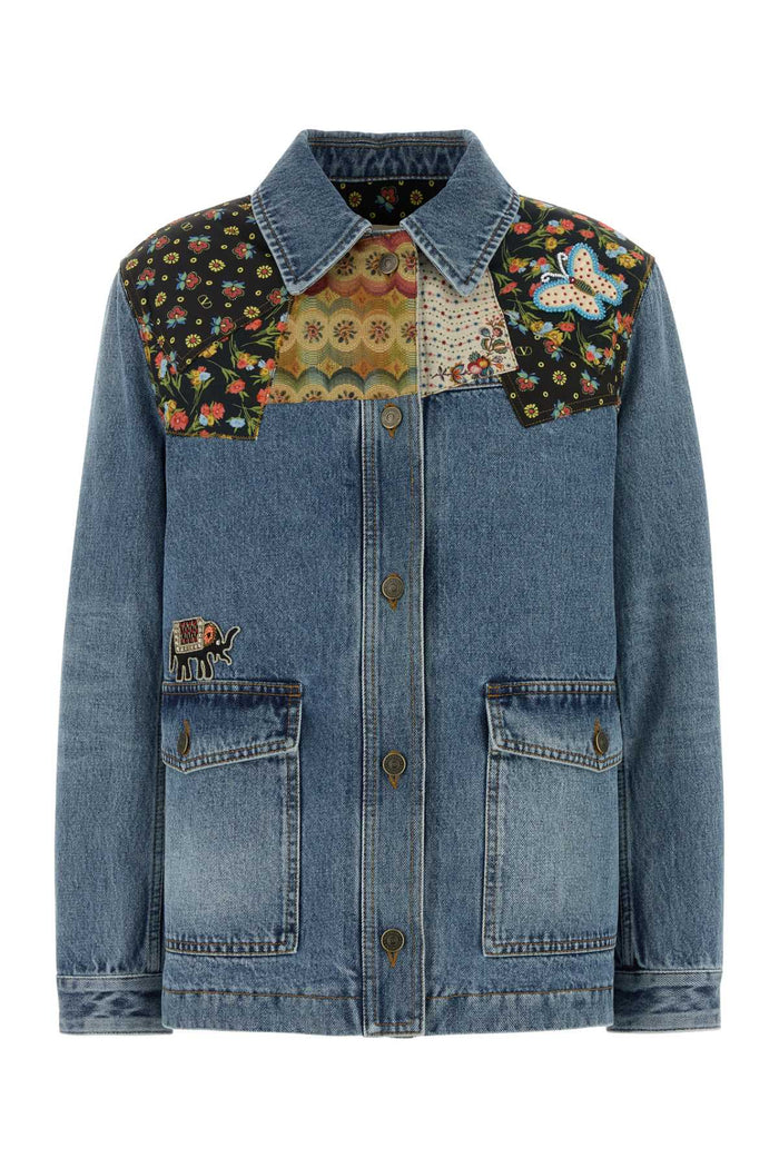 Valentino Garavani Giacca Denim Ricamo Anima