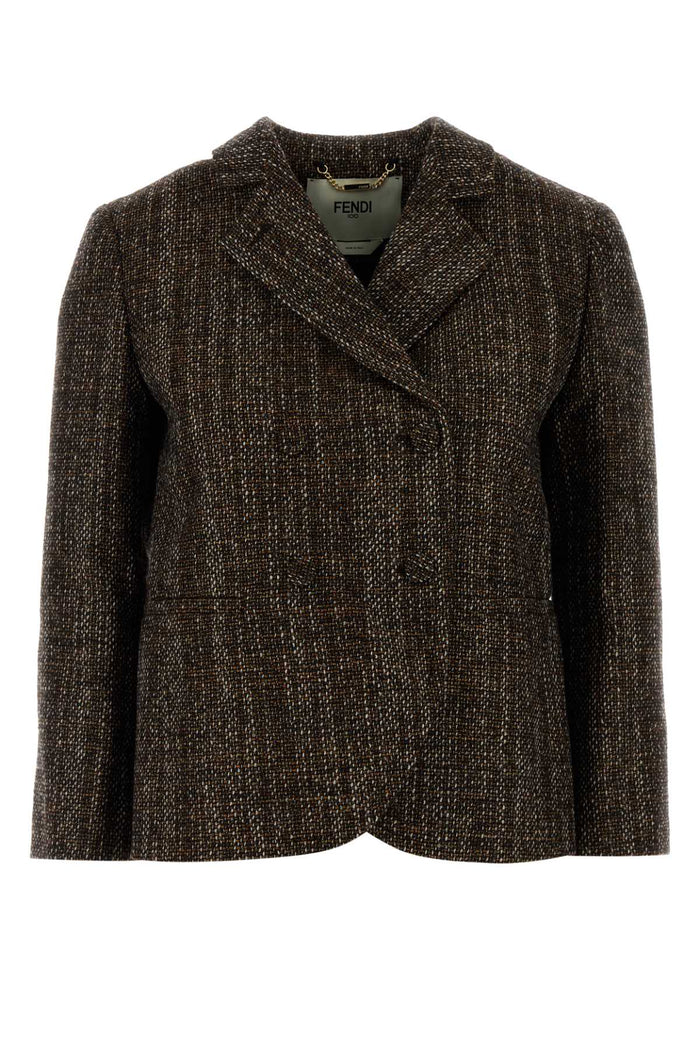 Fendi Giacca Tailoring Tweed