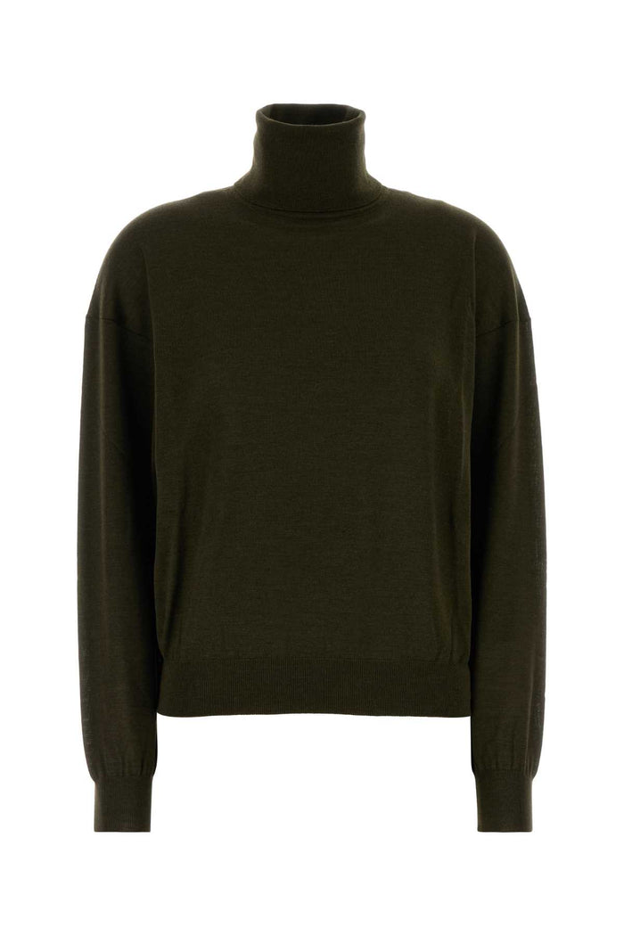 Saint Laurent Pull Col Roule