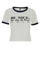 Sporty & Rich Be Nice Soft Ringer Tee