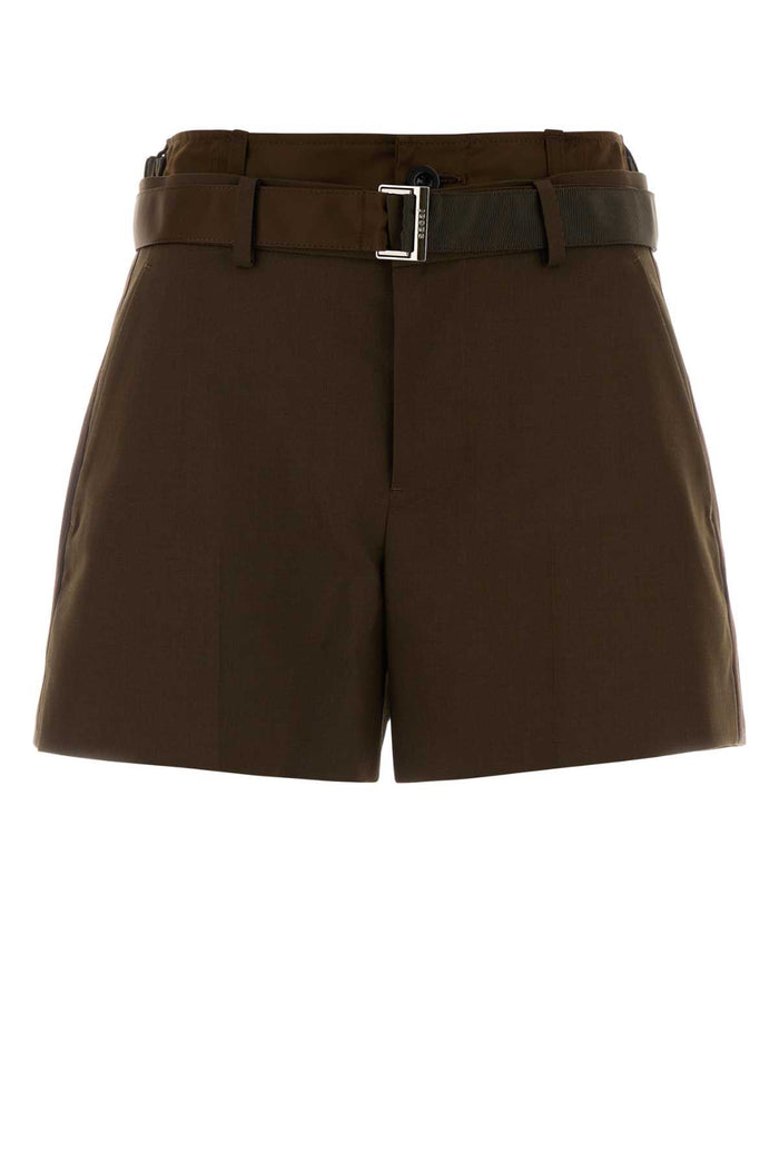 Sacai Suiting X Nylon Twill Shorts