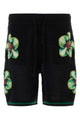 Casablanca Glitch Orchid Embroidered Crochet Short