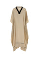 Agnona V-Neck Kaftan Dress