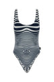 Jean Paul Gaultier Re-Edition : Swimsuit Printed Marinière Morphing
