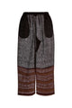 Tory Burch Pantalonemarrone Righe Fondo