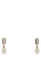 Alexander Mcqueen Skl & Crystal Earr.