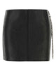 Alexander Wang Low-Rise Leather Mini Skirt