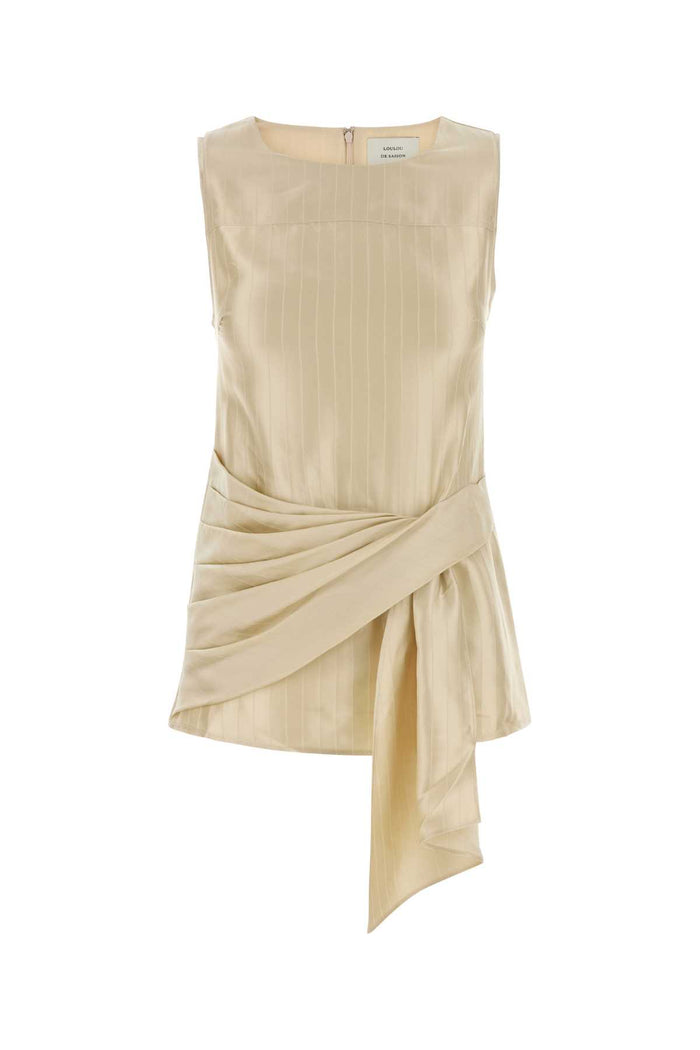 Loulou De Saison Fonda Draped Asymmetric Top