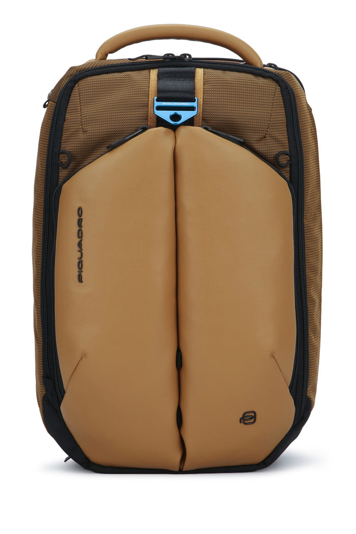 Piquadro Zaino Porta Pc 14'' 2 Comparti In Tessuto E Materi