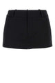 Alexander Wang Mid-Rise Mini Skort W/ Side Slit Zippers